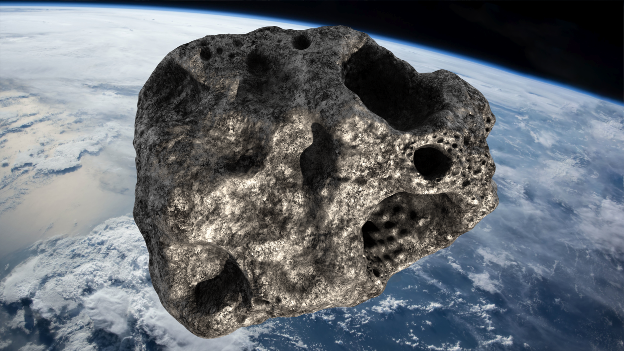 3D model Meteorite Black