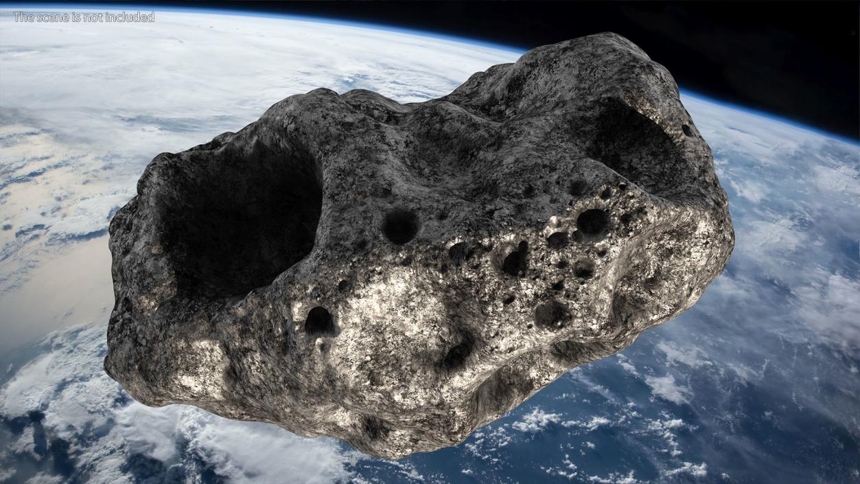 3D model Meteorite Black