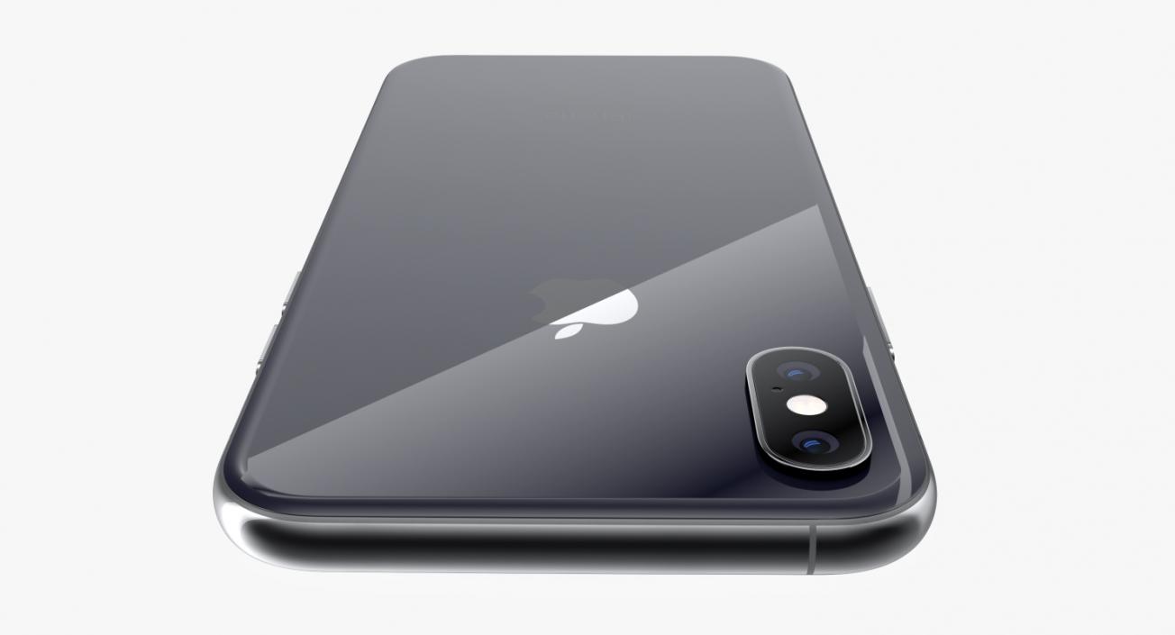 3D Apple iPhone XS Space Grey