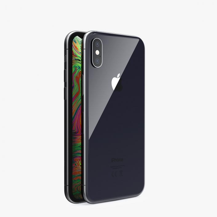 3D Apple iPhone XS Space Grey