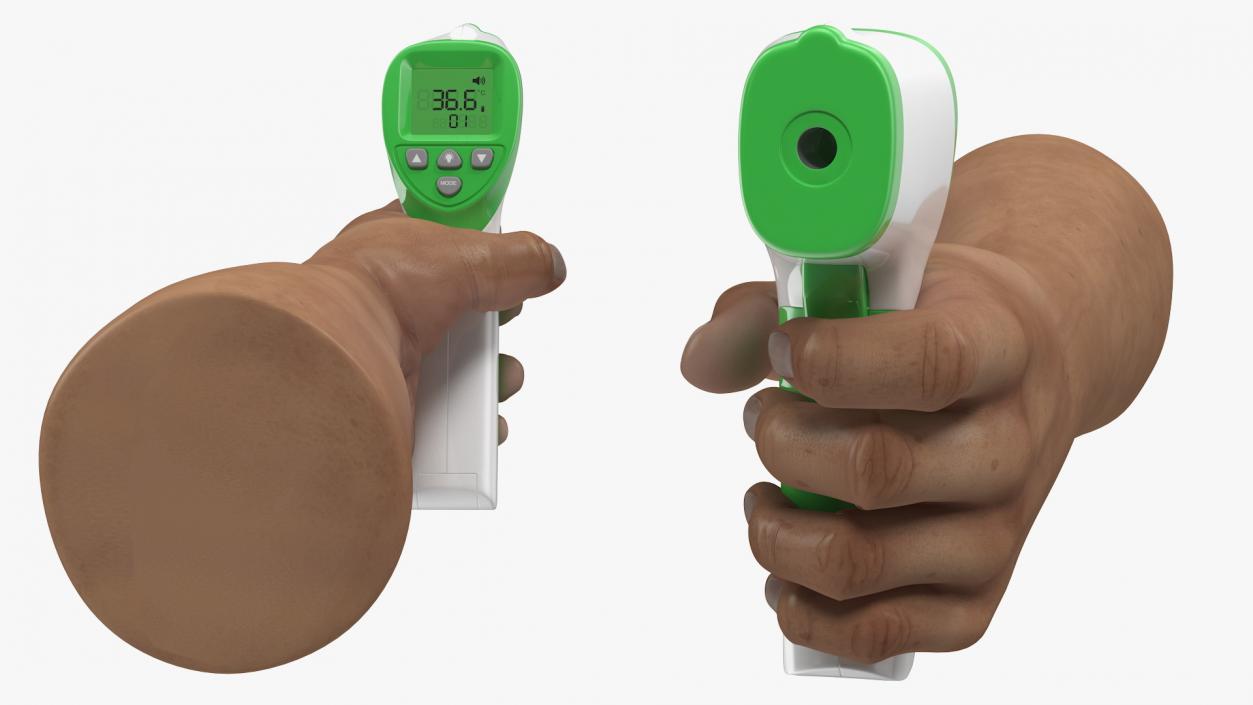 3D Infrared Thermometer in Hand model