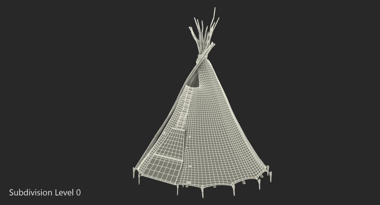 3D Traditional Tipi