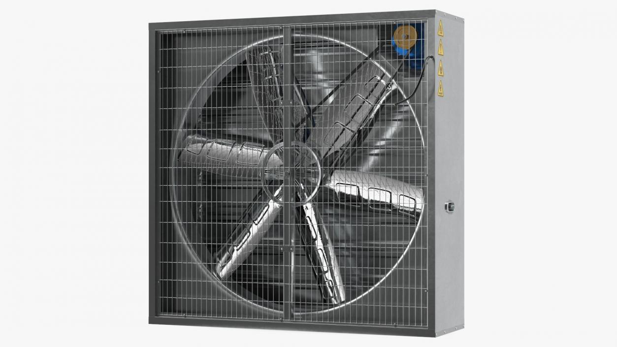 3D Cooling Exhaust Fan Vent Closed