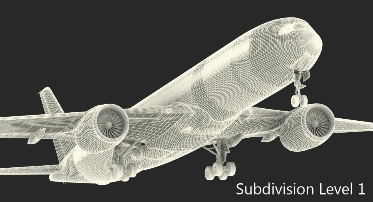 3D Airbus A350-900 Emirates Air Line model