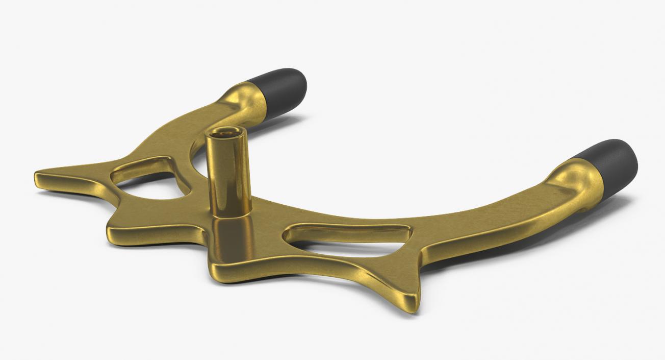 Cue Rest Brass Head 3D model