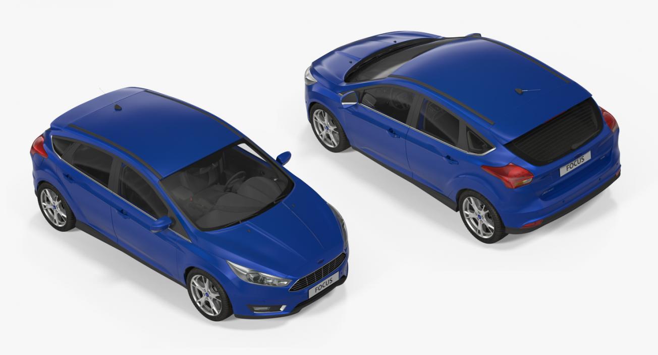 3D model Ford Focus Hatchback 2015