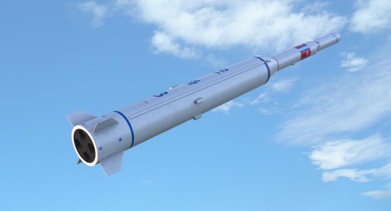 Taepodong 2 North Korean Ballistic Missile 3D