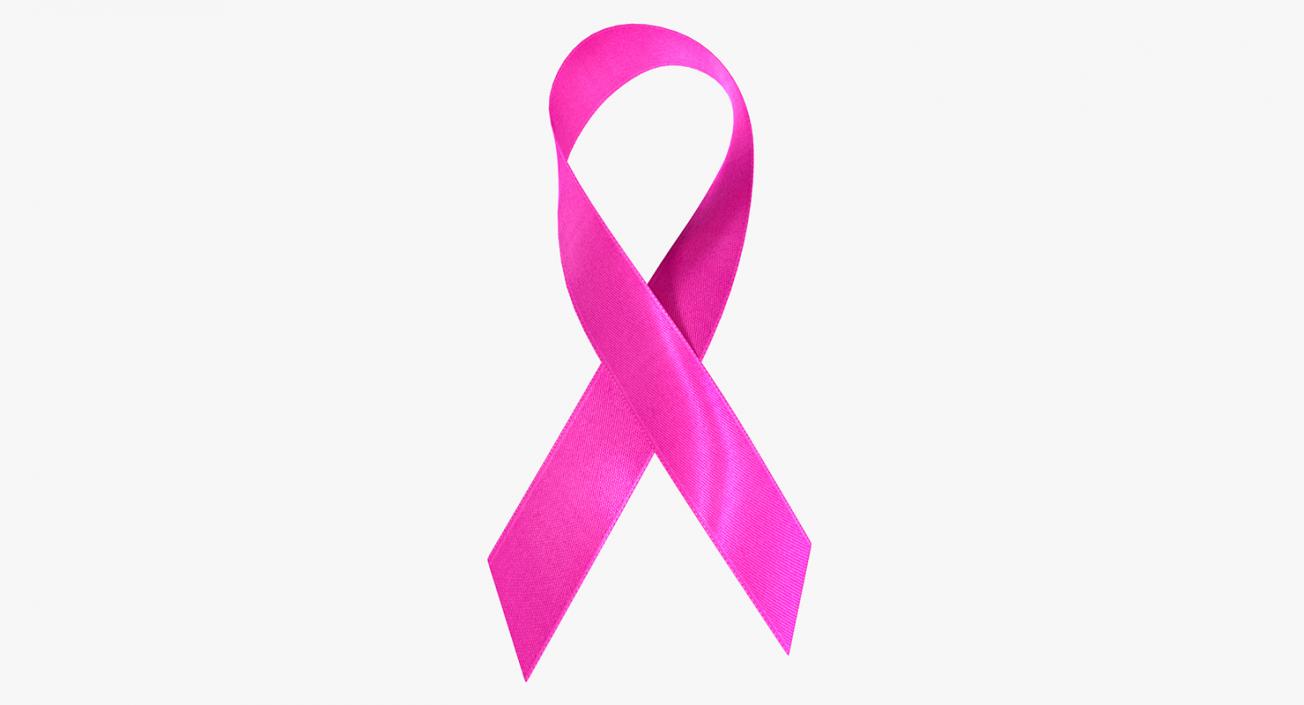3D model Pink Breast Cancer Ribbon