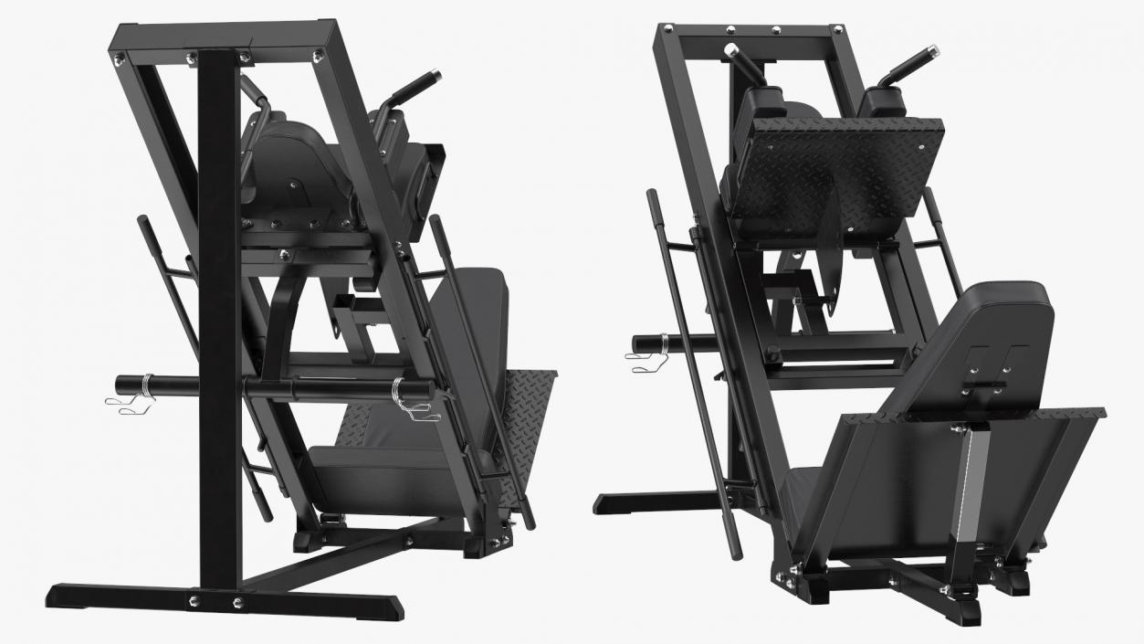 Leg Press and Hack Squat Machine 3D