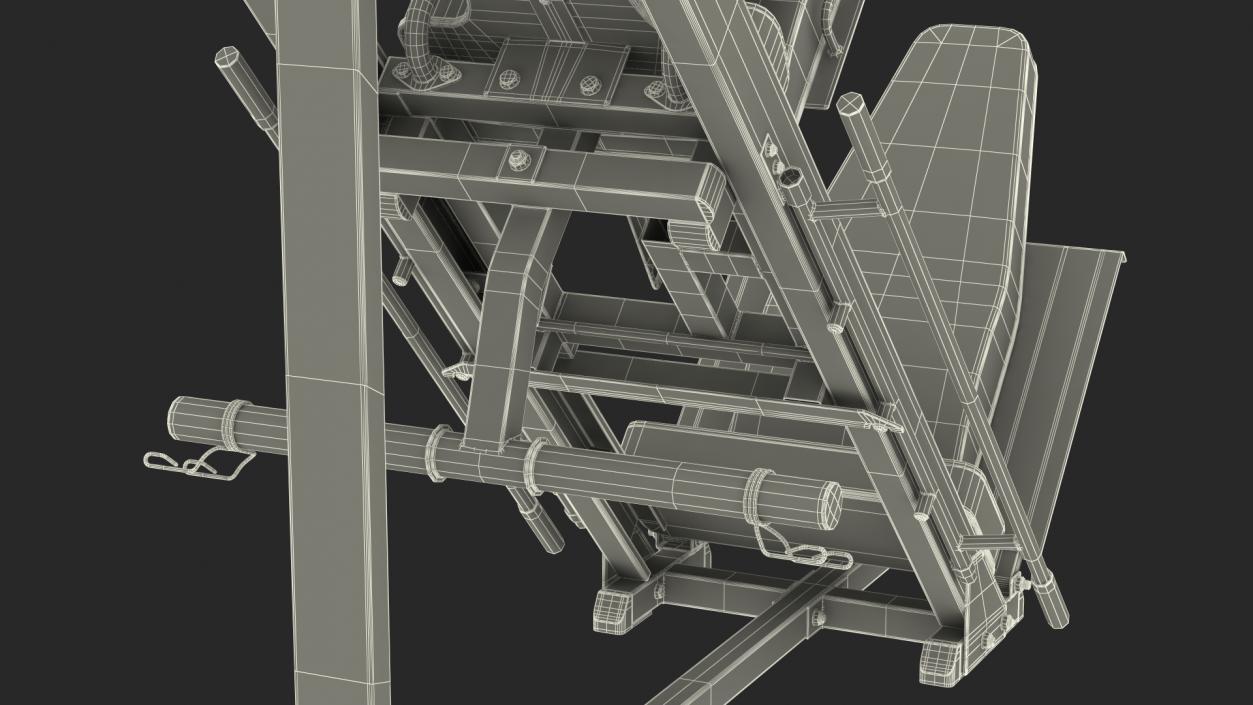 Leg Press and Hack Squat Machine 3D