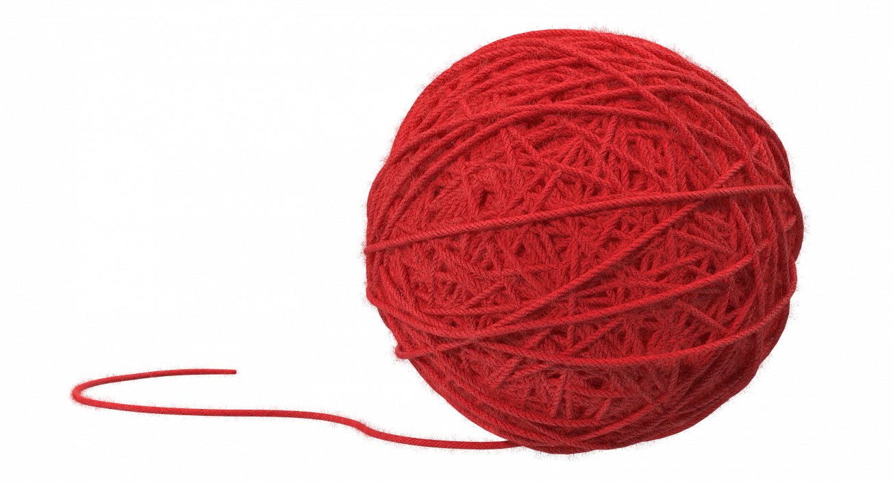 Wool Yarn Ball 3D model