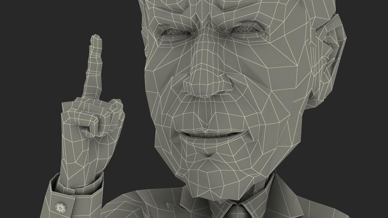Cartoon Joe Biden Thumbs Up 3D