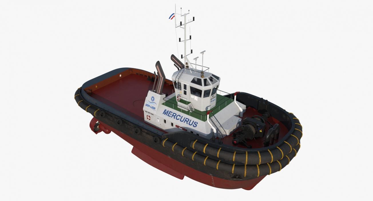 3D Harbour Tug Boat