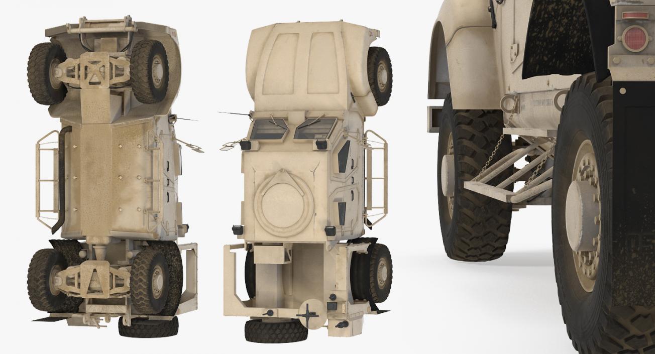 3D model Oshkosh M-ATV Mine Resistant Ambush Protected Vehicle Rigged