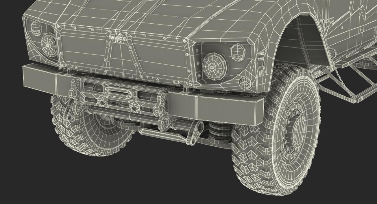 3D model Oshkosh M-ATV Mine Resistant Ambush Protected Vehicle Rigged