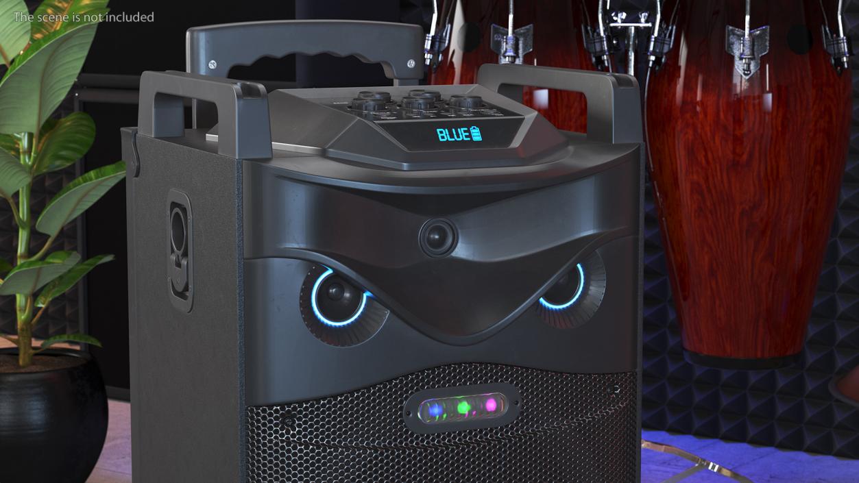 Wireless MouKey Karaoke Machine with LED Lights 3D