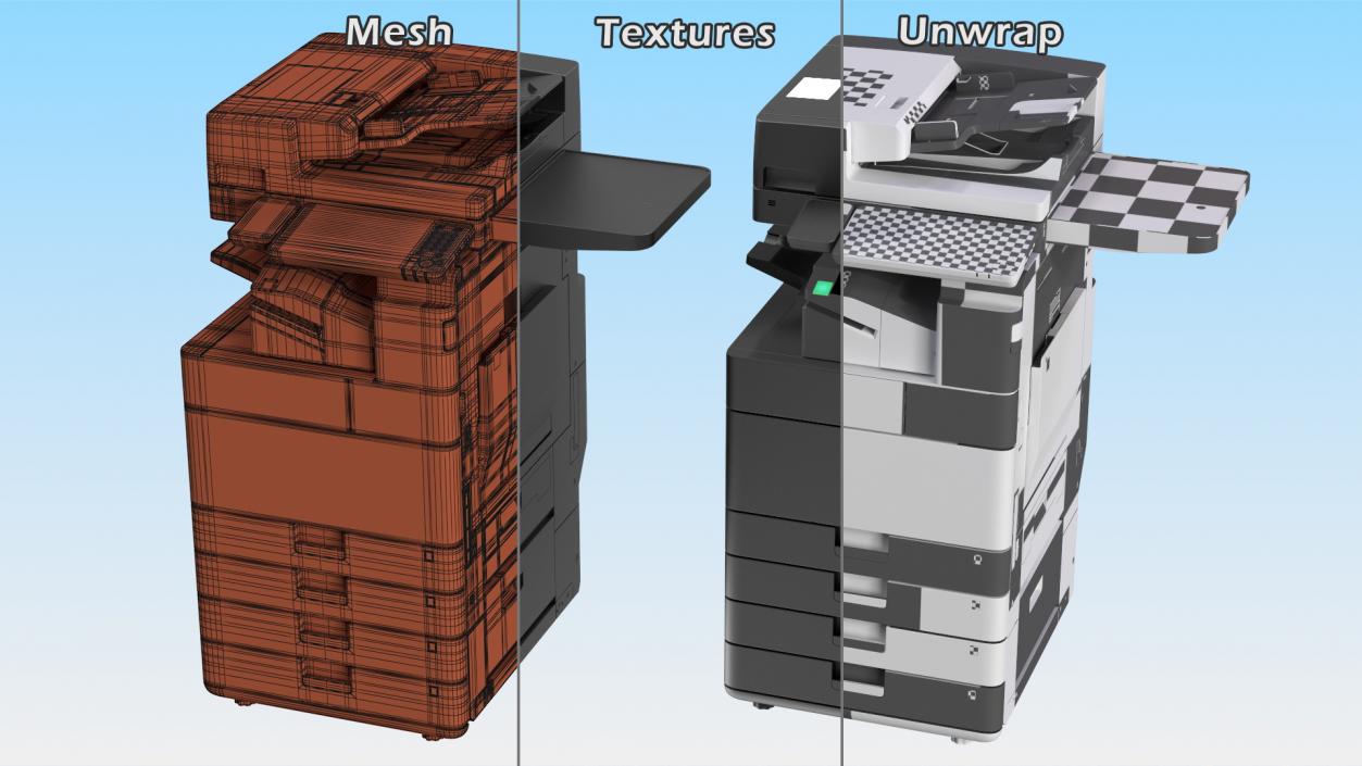 3D model Multifunction Copier