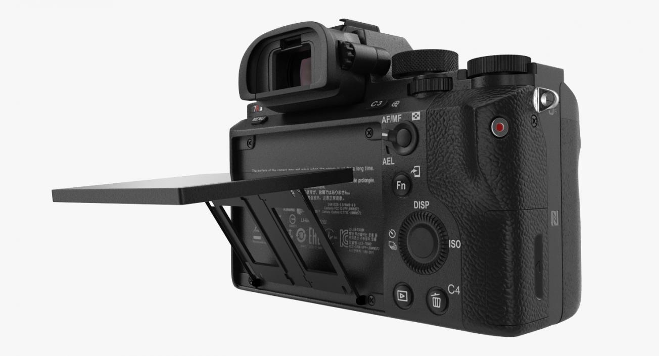 3D model Full Frame Mirrorless Camera Sony A7R II