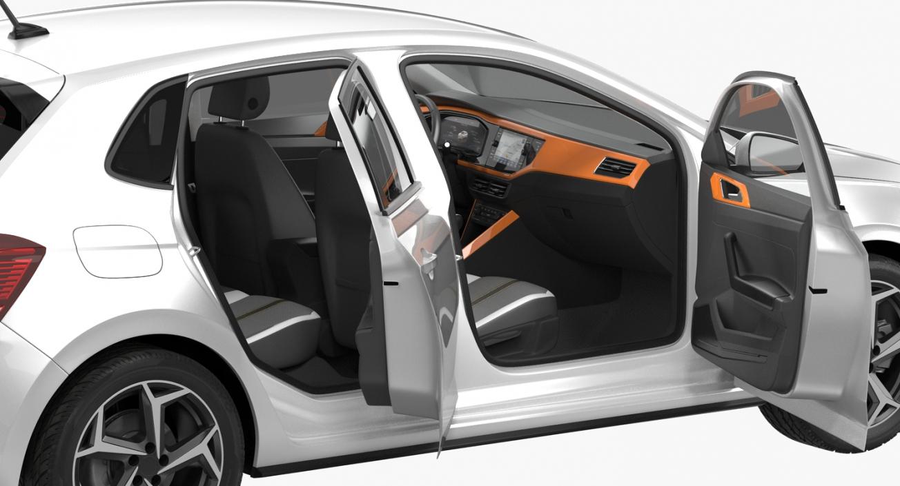 3D Volkswagen Polo 2018 Simple Interior