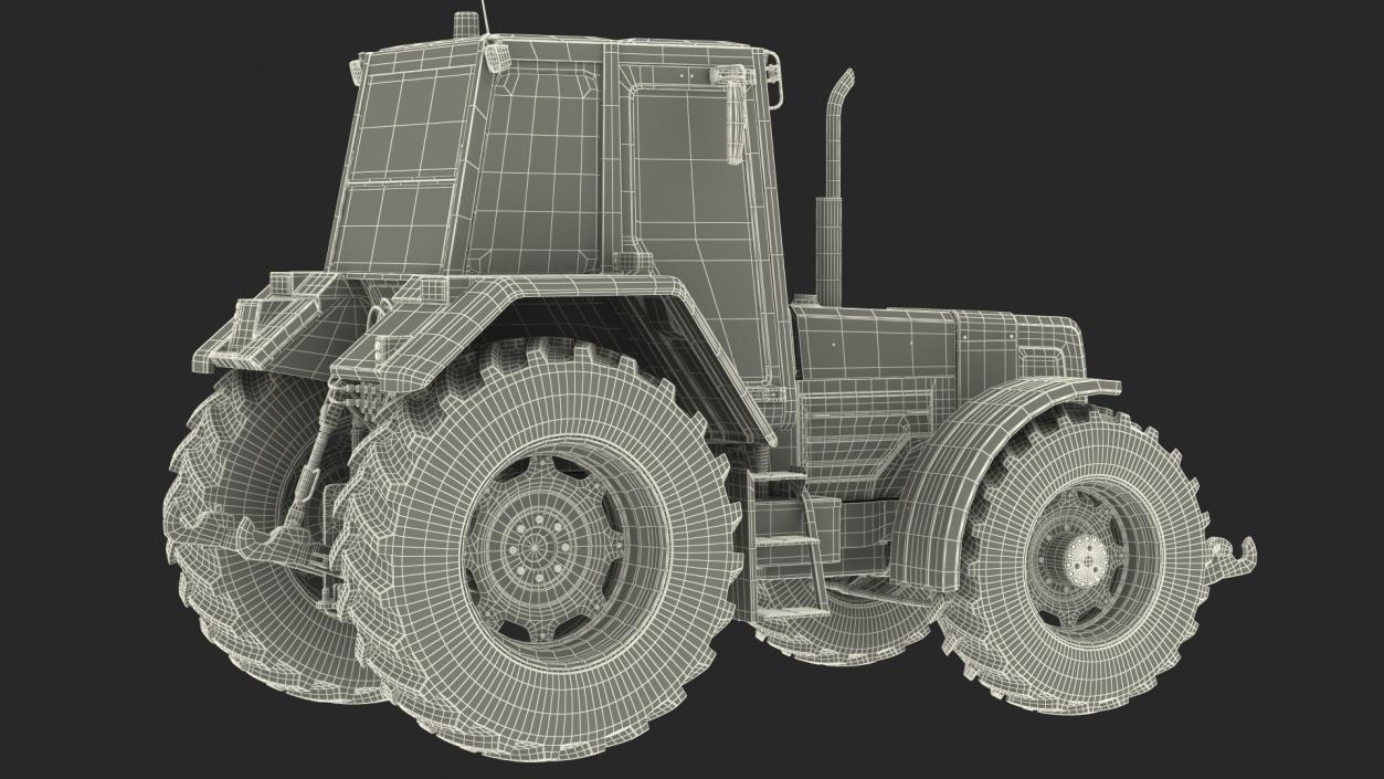 Renault 160-94 Wheel Tractor Clean 3D model