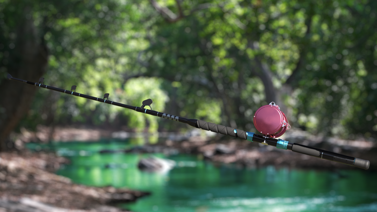 3D Telescopic Fishing Rod and Reel