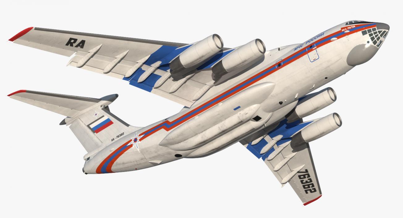 Ilyushin Il-76 Emergency Russian Air Force 3D