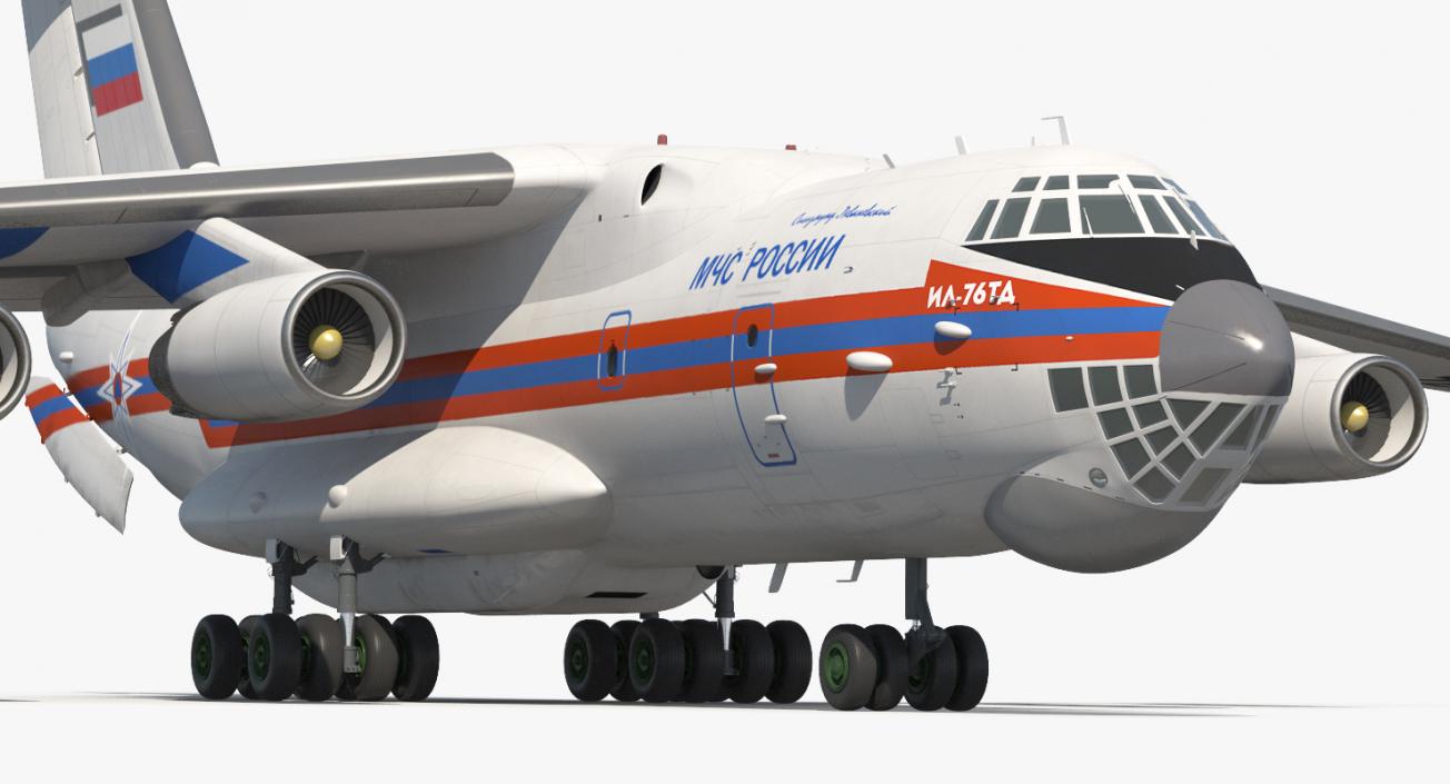 Ilyushin Il-76 Emergency Russian Air Force 3D