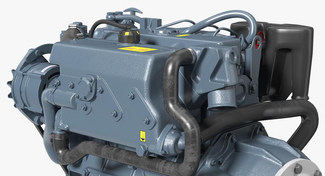 3D Marine Diesel Saildrive Engine Generic model