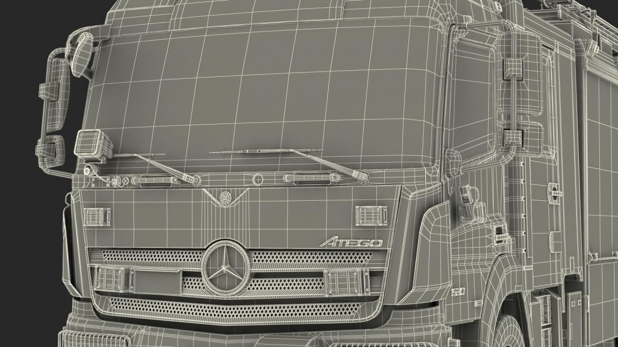 Mercedes Benz Atego 1530 Firetruck 3D model