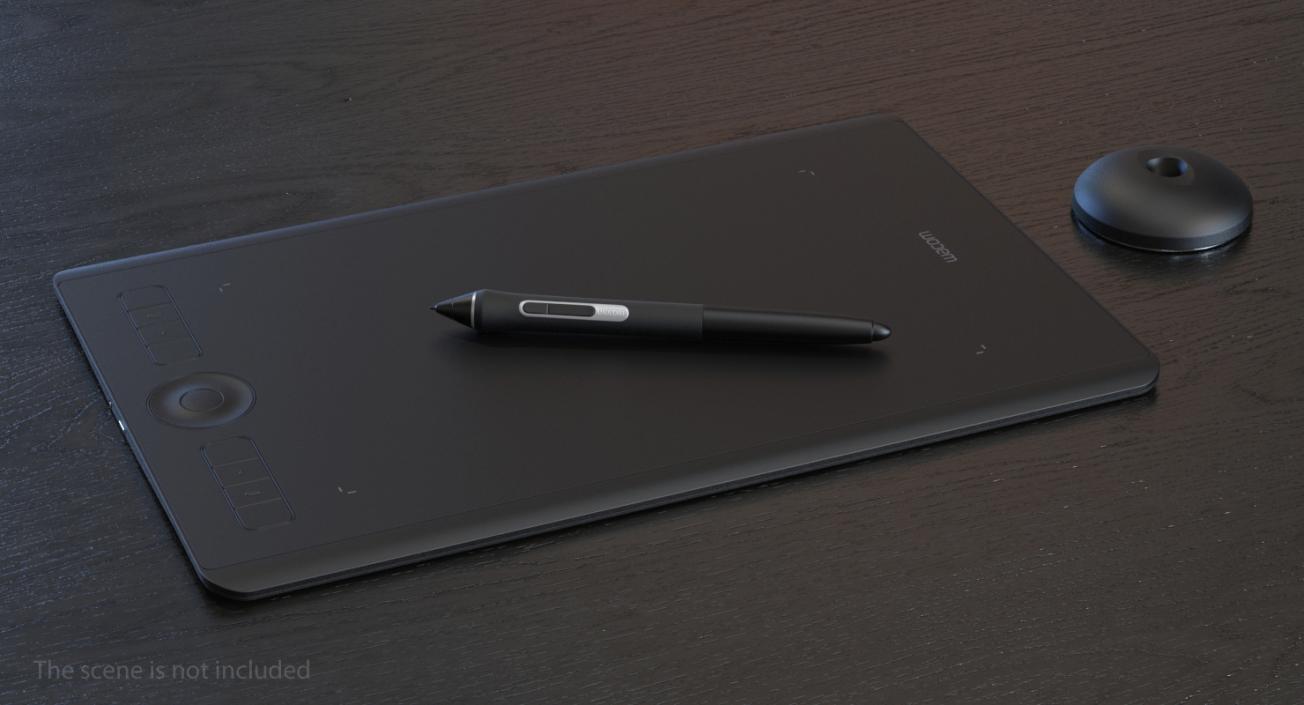 3D Wacom Intuos Pro M Creative Pen Tablet model