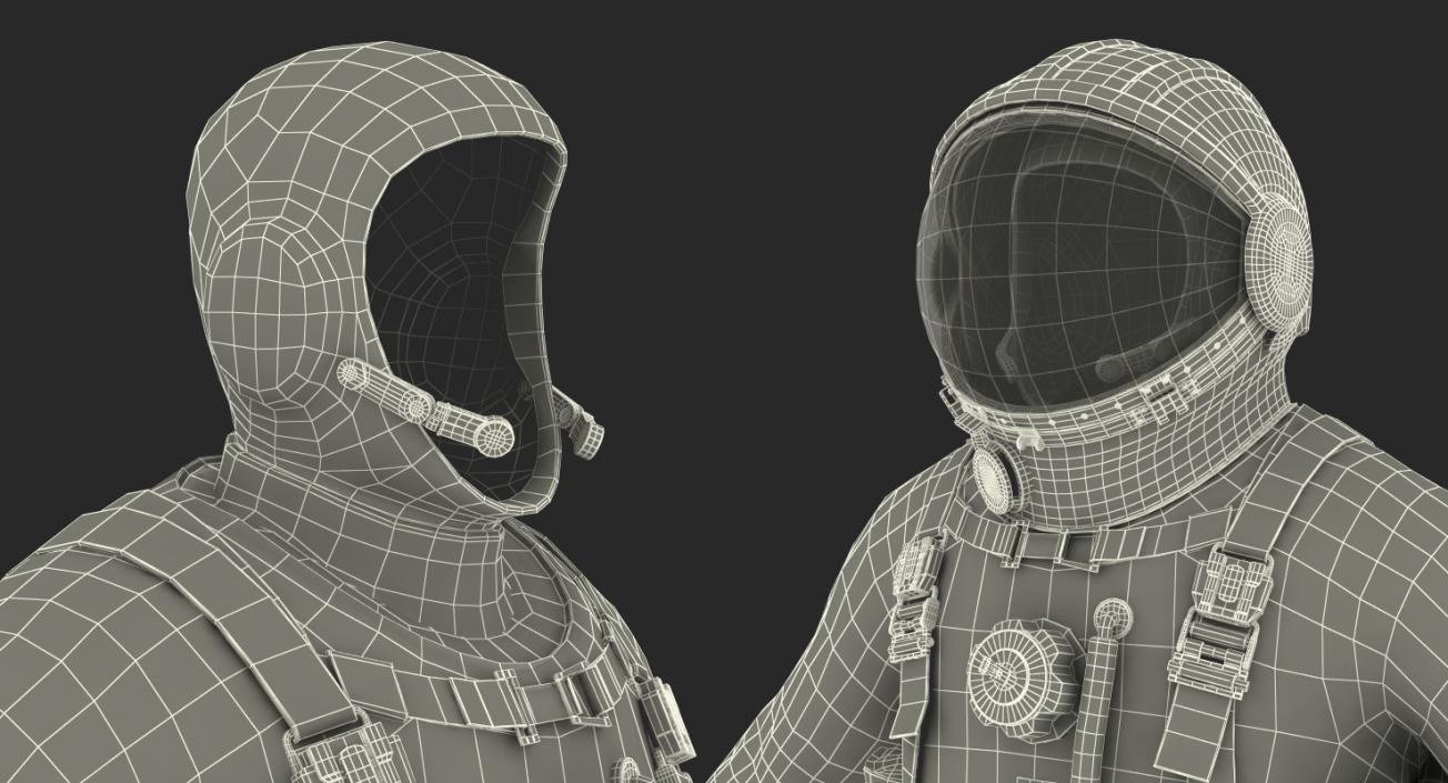 USSR Space Suit Strizh with SK-1 Helmet 3D model