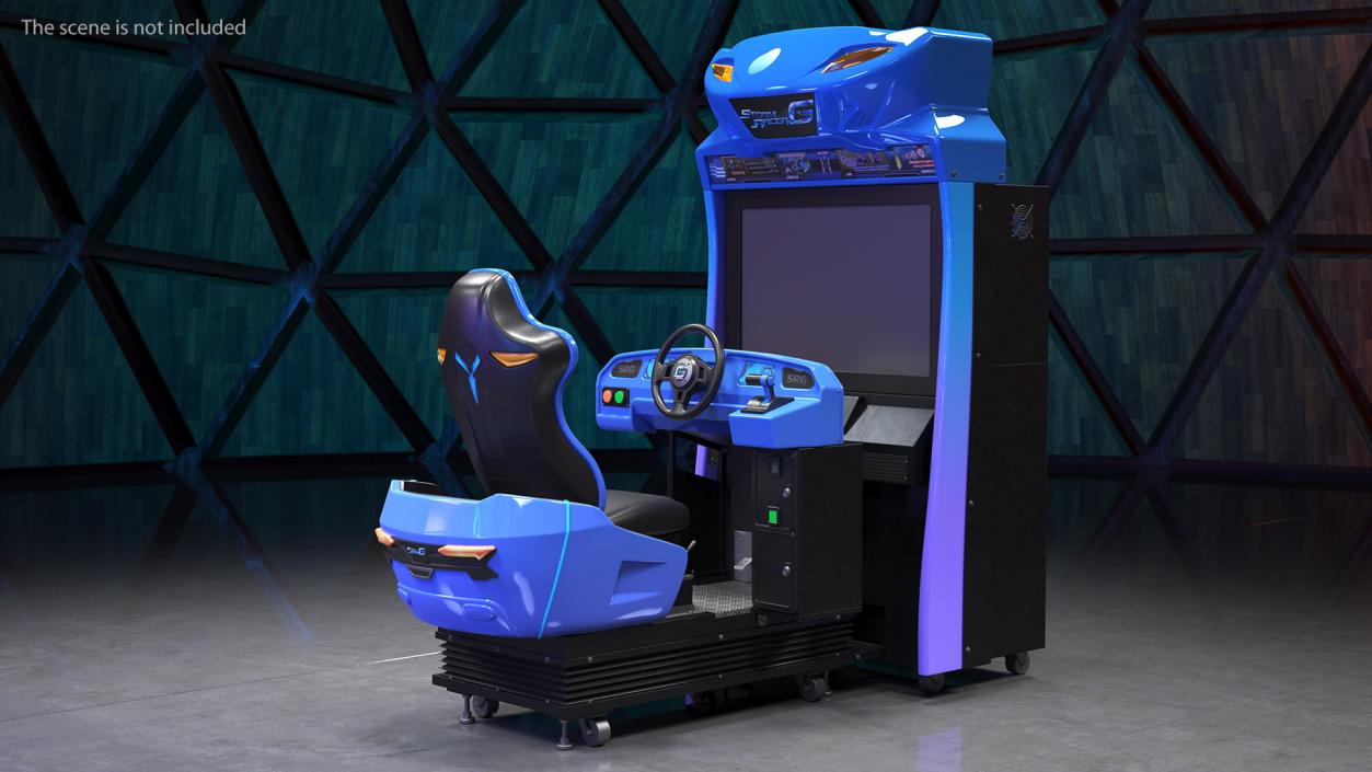 Storm Racer G Motion Deluxe Driving Arcade Machine Off 3D model