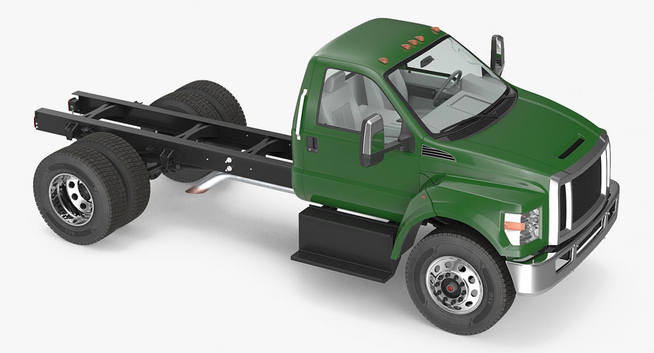 3D model Crew Cab Chassis Truck Generic