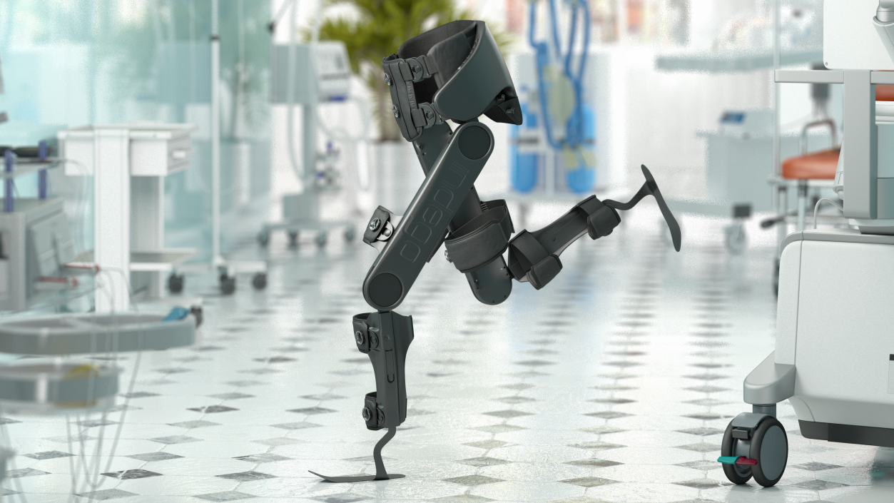 3D Rehabilitation Exoskeleton Indego Running Pose