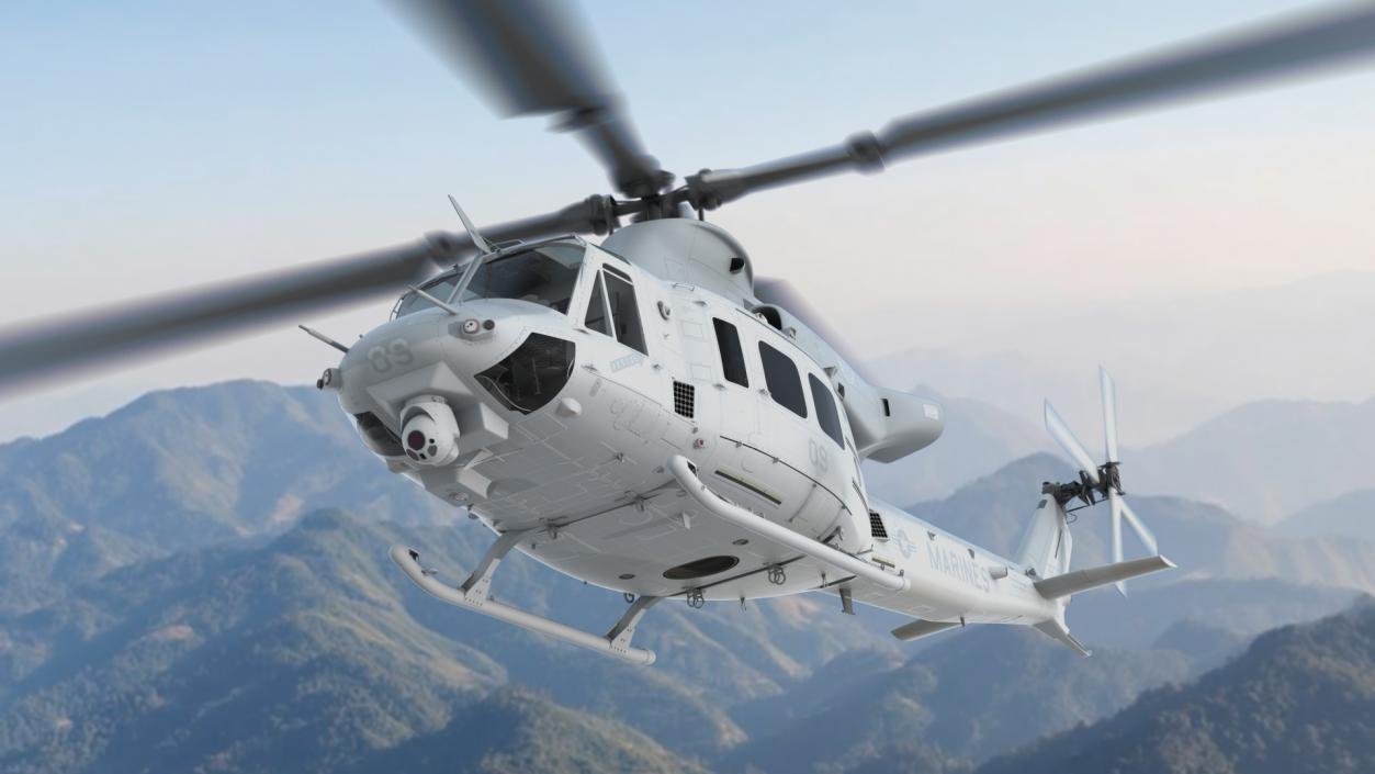 Bell Venom Helicopter Rigged for Cinema 4D 3D