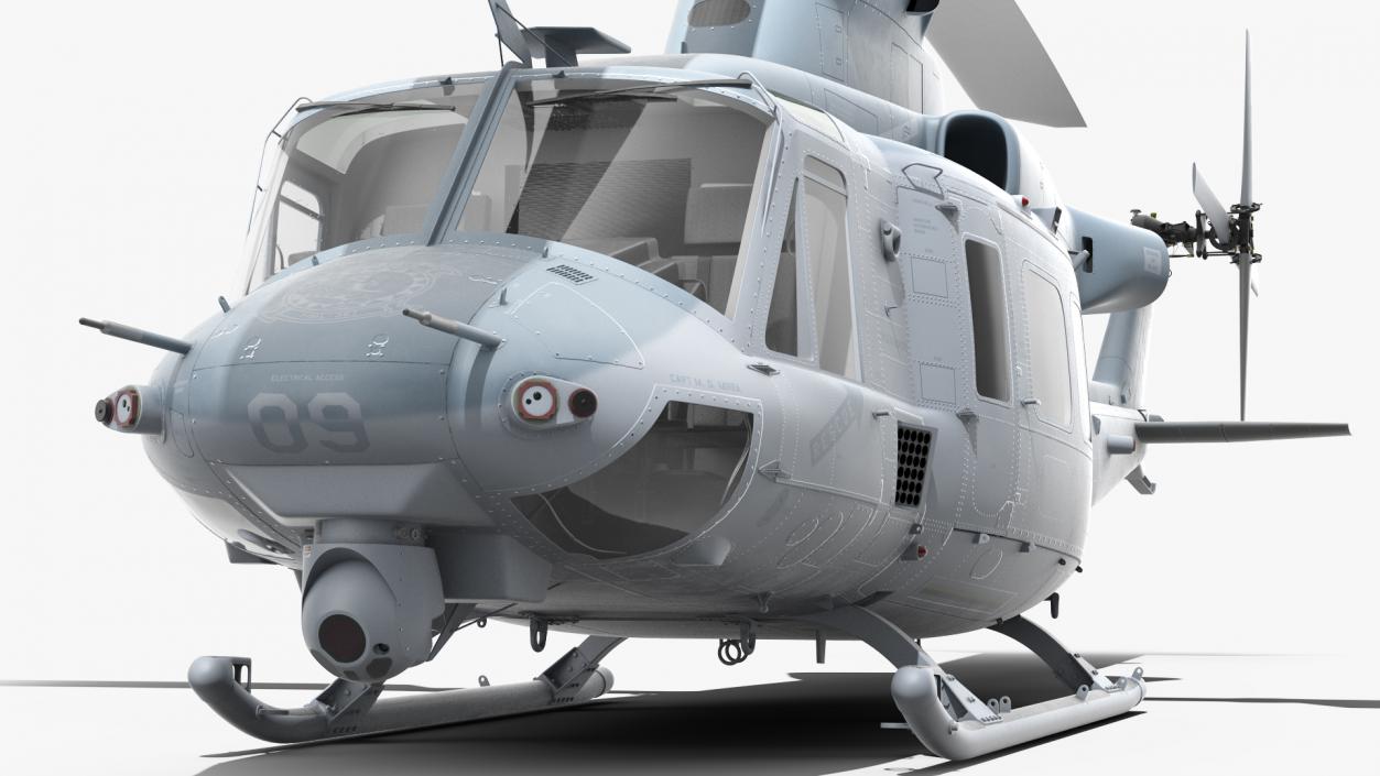 Bell Venom Helicopter Rigged for Cinema 4D 3D