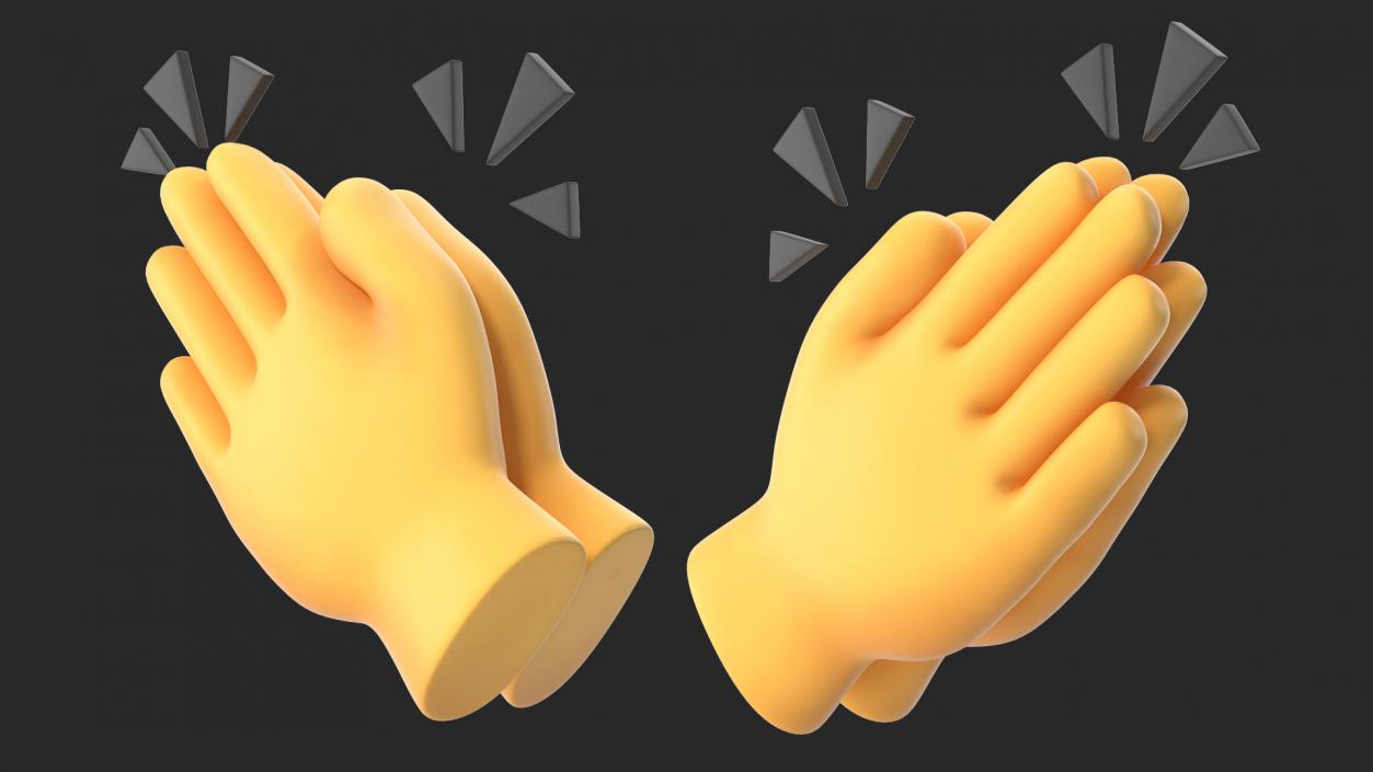 3D model Clapping Hands Emoji