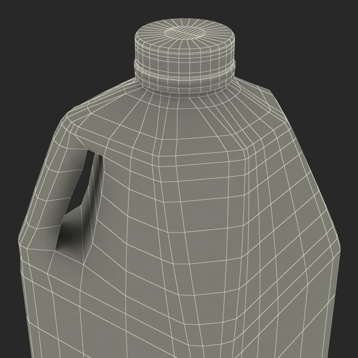 Milk Half Gallon Plastic Bottle Generic 3D model