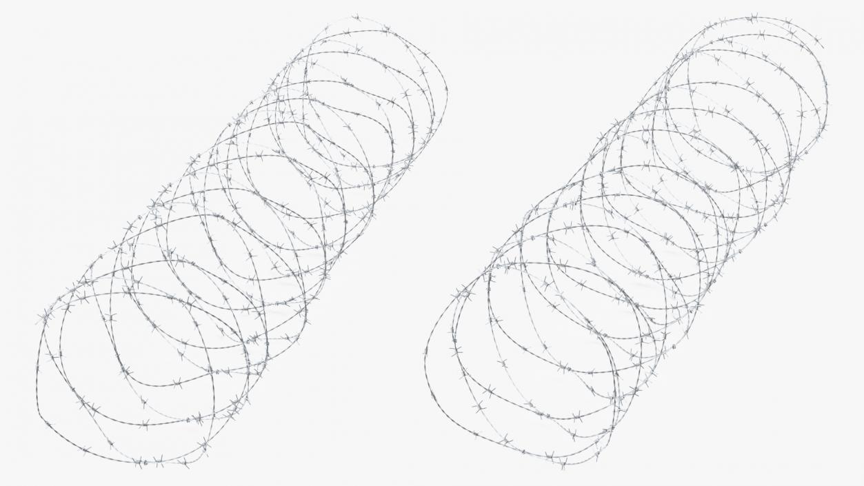 Razor Wire Obstacle 3D model
