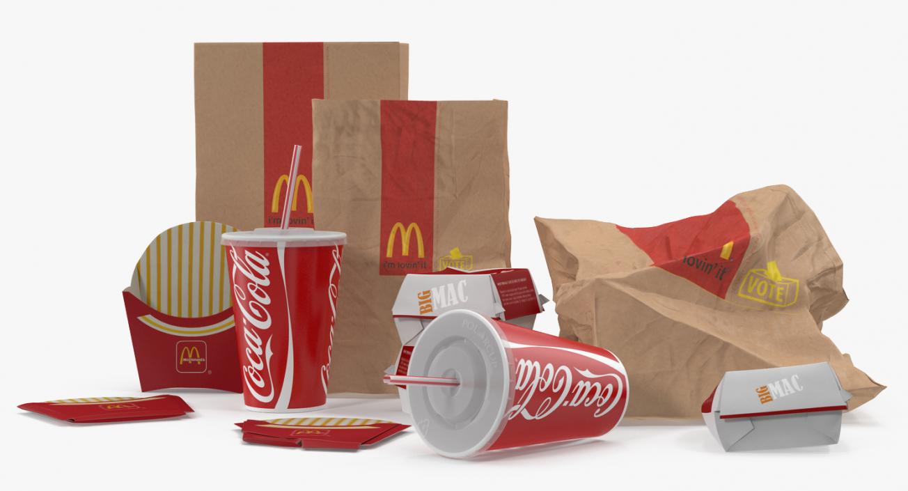 Mcdonalds Packaging Collection 2 3D