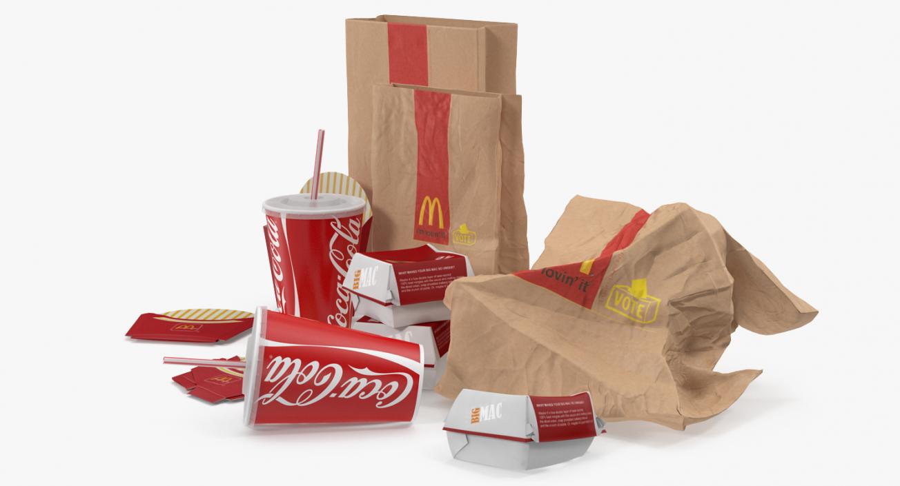 Mcdonalds Packaging Collection 2 3D