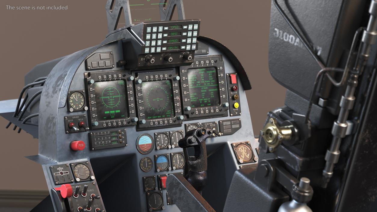 Chengdu J10 A Vigorous Dragon Cockpit 3D
