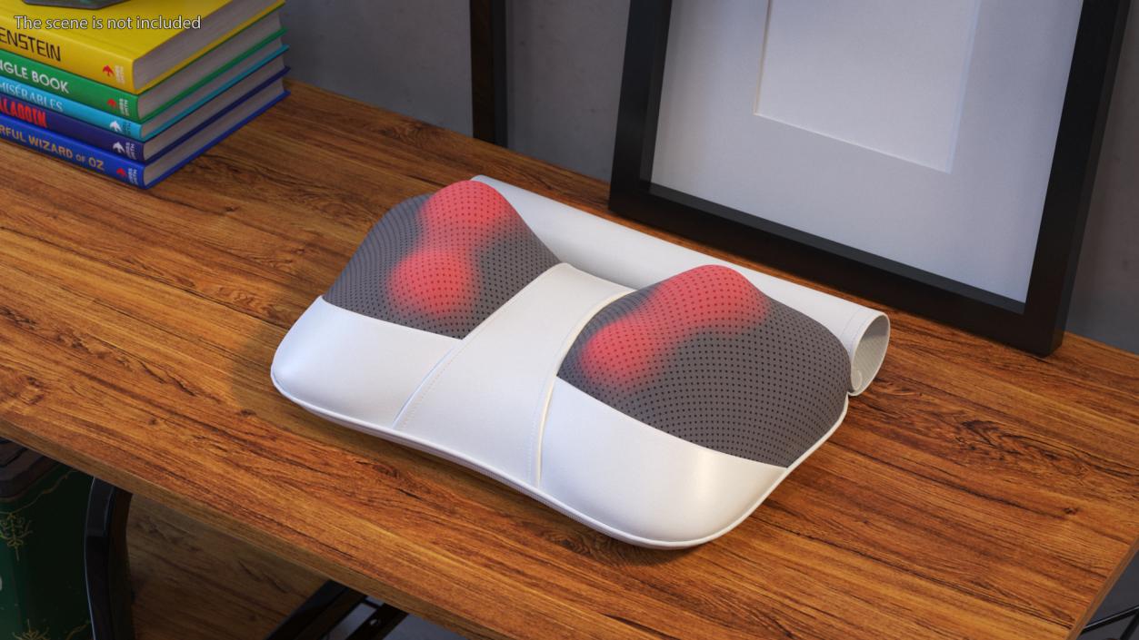 3D model Massager Neck Pillow Open