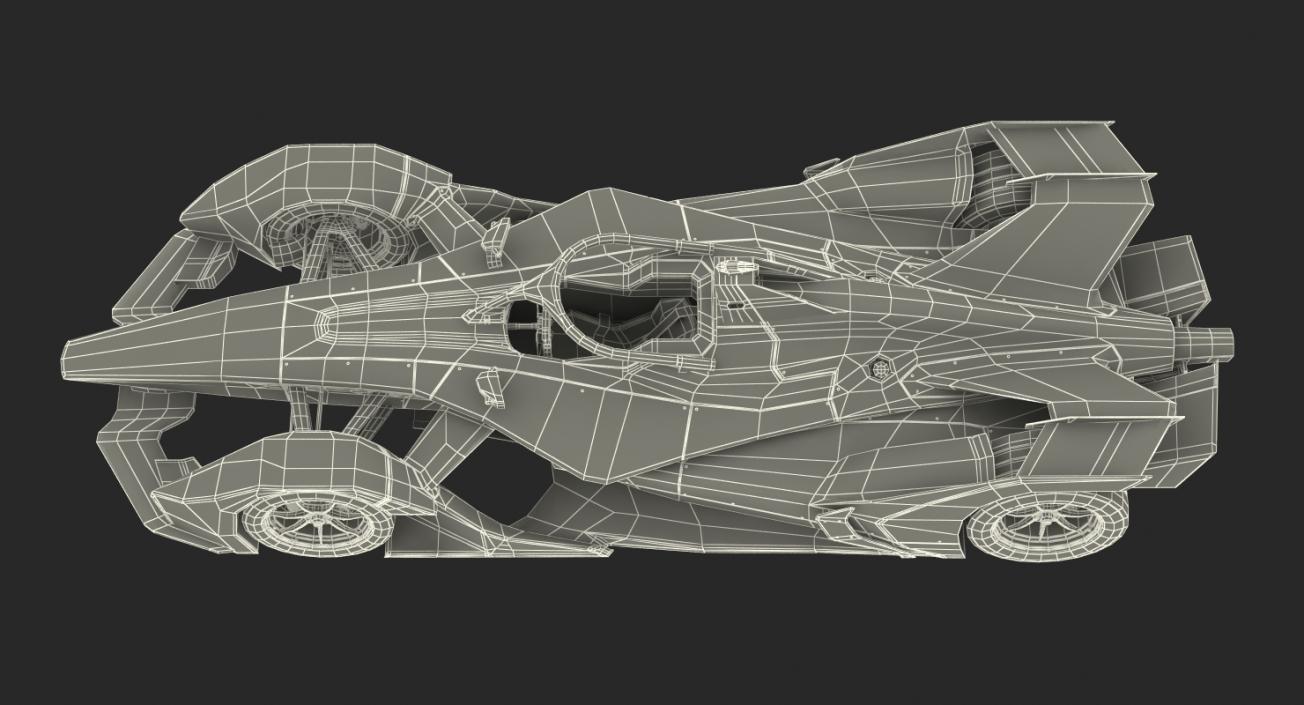 3D model Gen2 Formula E Car Rigged