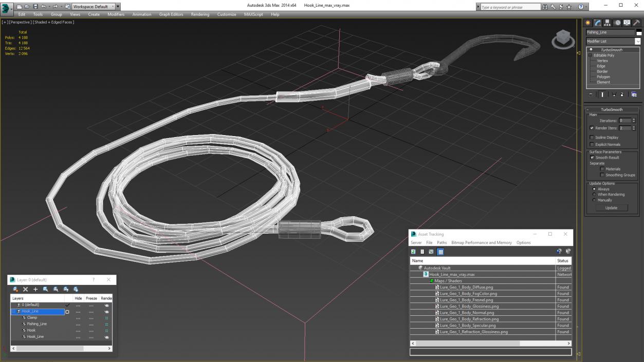 Hook Line 3D model