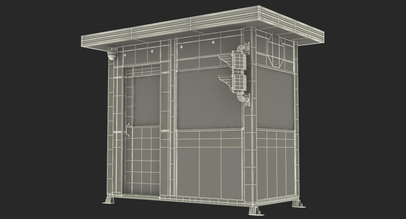 Portable Security Booth Cabin 3D model