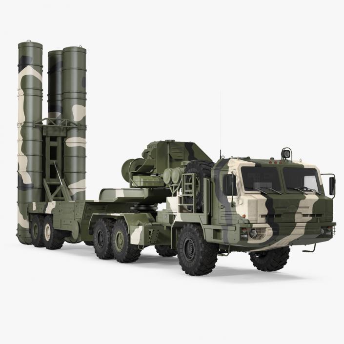 Russian S-400 Triumf Air Defense System Vehicle 3D
