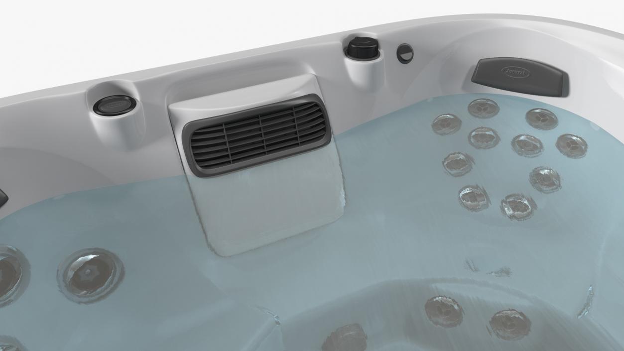 3D Jacuzzi J475 Spa Hot Tub White with Water