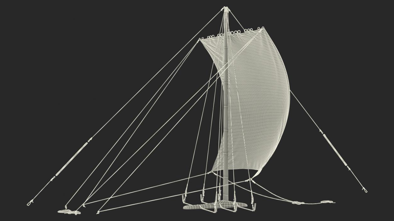 3D Longship Sail model
