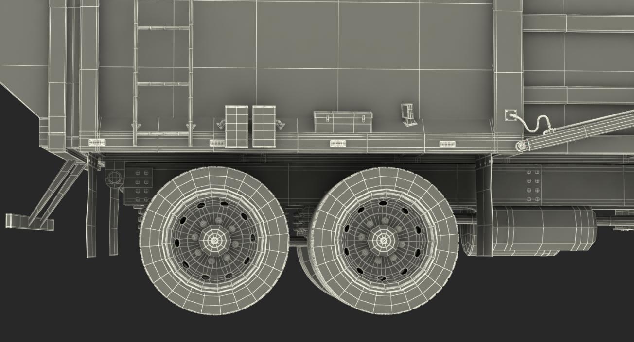 3D model Mack Garbage Truck Rigged